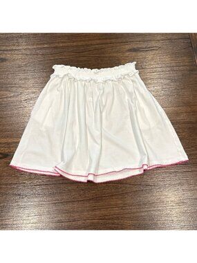 NWT J.Crew Crewcuts Crochet-Trim Skirt Girls 12 Broken-In Jersey Pull-On Pockets
